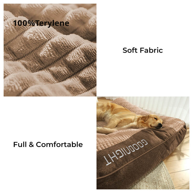 🐾 Premium Orthopedic Comfort Pet Bed – Thick Head, Supportive, Soft & All-Season Design