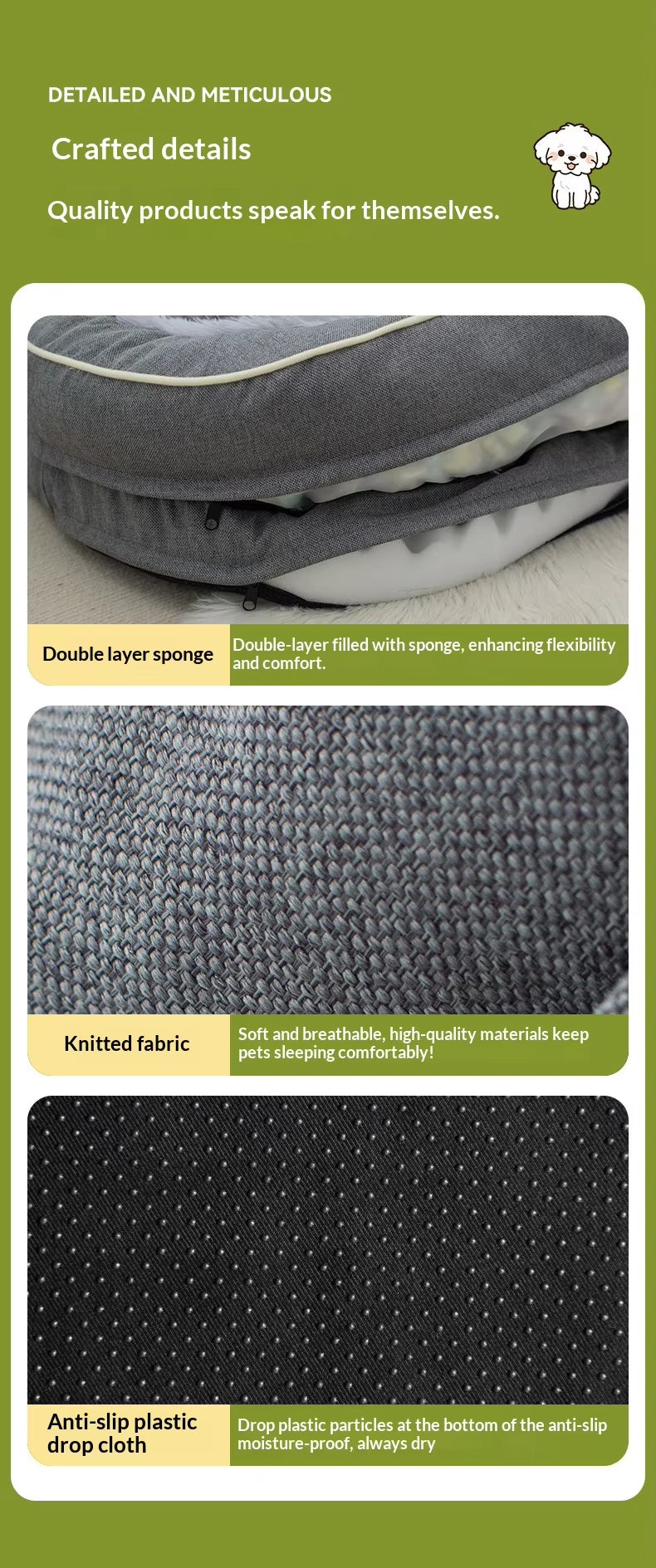 Ultra-Soft Memory Foam Orthopedic Dog Bed | Calming Plush Pet Sofa Bed