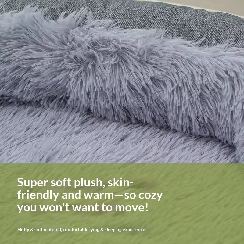 Ultra-Soft Memory Foam Orthopedic Dog Bed | Calming Plush Pet Sofa Bed