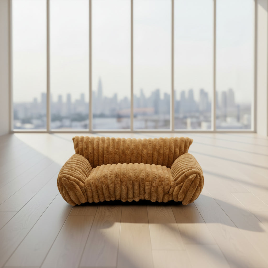 🐾 Luxury Plush Sofa Pet Bed – Soft Comfort with Secure Bolster Design