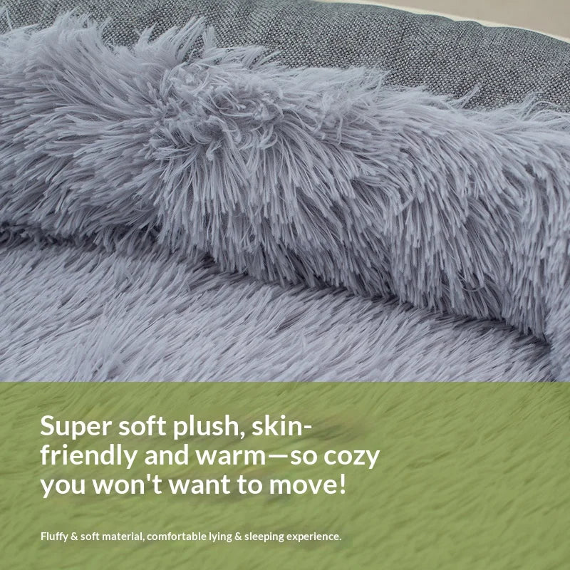Ultra-Soft Memory Foam Orthopedic Dog Bed | Calming Plush Pet Sofa Bed