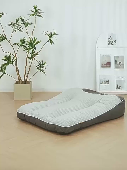 🐾 Premium Orthopedic Comfort Pet Bed – Thick Head, Supportive, Soft & All-Season Design